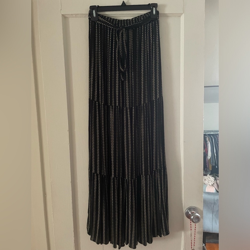 Tie Front Maxi Skirt